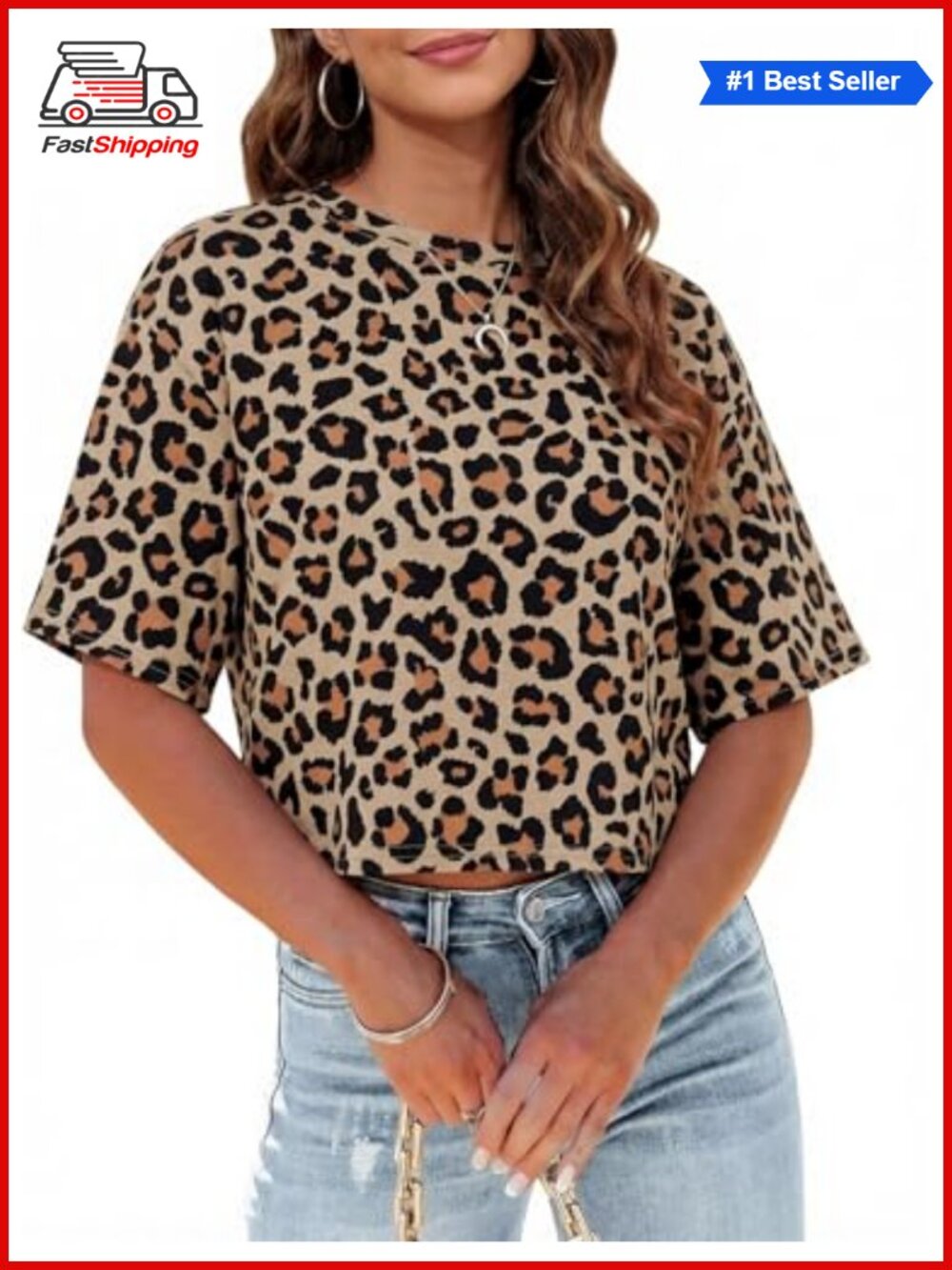 ✨ Tankaneo Womens Half Sleeve Crop Top Casual Cropped T-Shirt